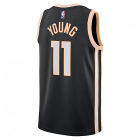 Camiseta Hombre NBA Atlanta Hawks Trae Young 2025-26 Nike City Edition Negro Swingman